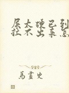 屎太硬已到肛门拉不出来怎么办