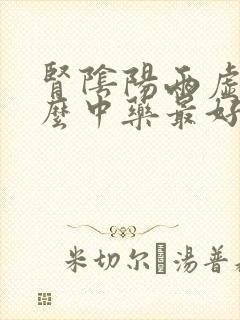 肾阴阳两虚吃什么中药最好最有效