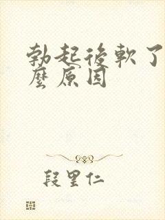 勃起后软了是什么原因