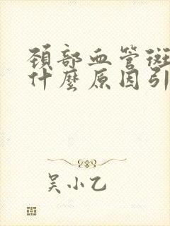 颈部血管斑块是什么原因引起的