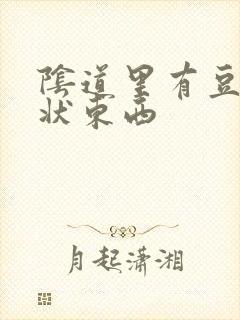 阴道里有豆腐渣状东西