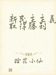 新民主主义革命取得胜利