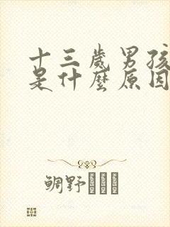 十三岁男孩尿床是什么原因