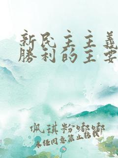 新民主主义革命胜利的主要原因