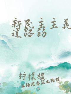 新民主主义革命道路的