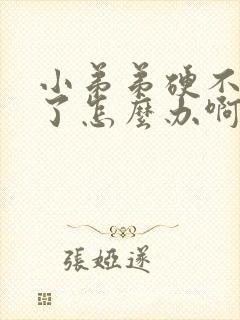 小弟弟硬不起来了怎么办啊