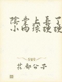 阴囊上长了许多小肉球硬硬的