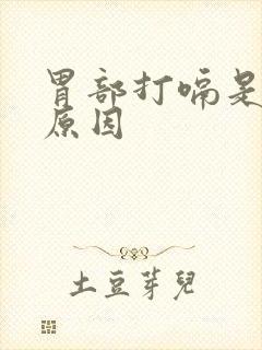 胃部打嗝是什么原因