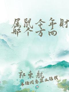 属鼠今年财运在哪个方向