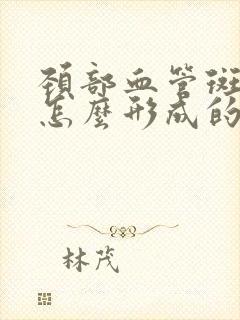 颈部血管斑块是怎么形成的