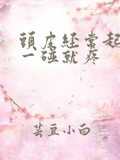 头皮经常起疙瘩一碰就疼