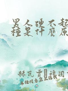 男人硬不起的6种是什么原因