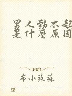 男人勃不起来了是什么原因