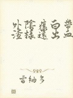 外阴痒白带豆腐渣样还出血