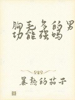 胸毛多的男人性功能强吗