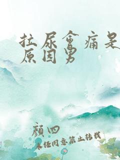 拉尿会痛是什么原因男