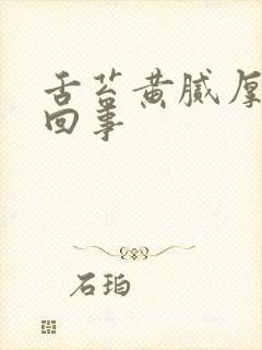 舌苔黄腻厚怎么回事