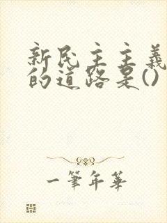 新民主主义革命的道路是()