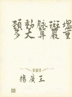 颈动脉斑块软斑多大算严重