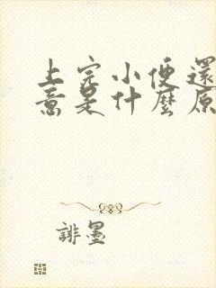 上完小便还有尿意是什么原因