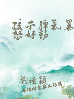 孩子脾气暴躁易怒好动