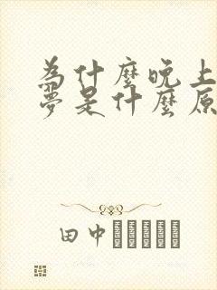 为什么晚上老做梦是什么原因