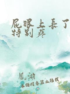 屁眼上长了个包特别疼