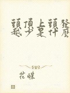 头顶上头发越来越少是什么原因