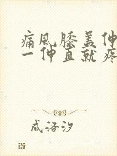 痛风膝盖伸不直一伸直就疼