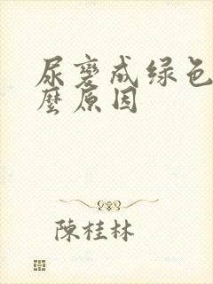 尿变成绿色是什么原因