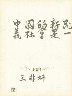 中国的新民主主义社会是一个