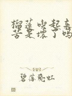 榴莲吃起来有点苦是坏了吗