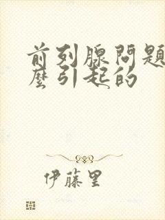 前列腺问题是什么引起的