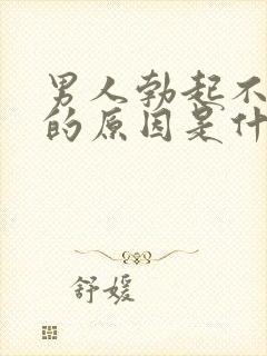 男人勃起不够硬的原因是什么