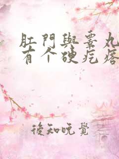 肛门与睾丸之间有个硬疙瘩