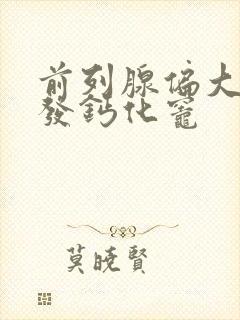 前列腺偏大伴多发钙化灶