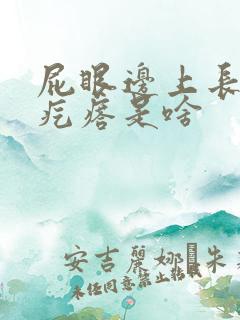 屁眼边上长个硬疙瘩是啥