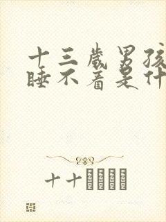 十三岁男孩晚上睡不着是什么原因