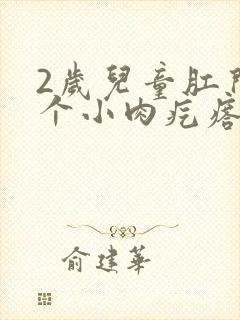 2岁儿童肛门有个小肉疙瘩怎么办