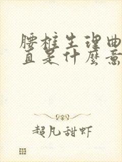 腰椎生理曲度稍直是什么意思