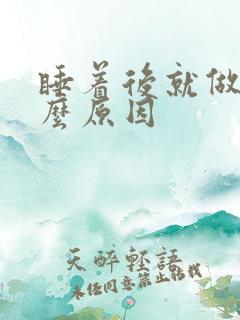 睡着后就做梦什么原因