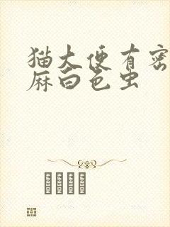 猫大便有密密麻麻白色虫