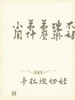 小弟弟硬不起来用什么药好