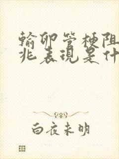 输卵管梗阻的前兆表现是什么症状呢