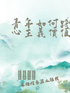 青年如何践行核心主义价值观