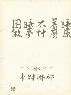 困睡不着睡着总做梦什么原因