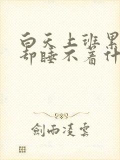 白天上班累晚上却睡不着什么原因