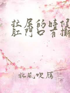 拉屎的时候觉得肛门口有撕裂的疼还有血