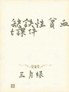 缺铁性贫血ppt课件