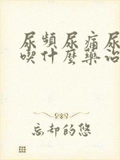 尿频尿痛尿不净吃什么药治疗